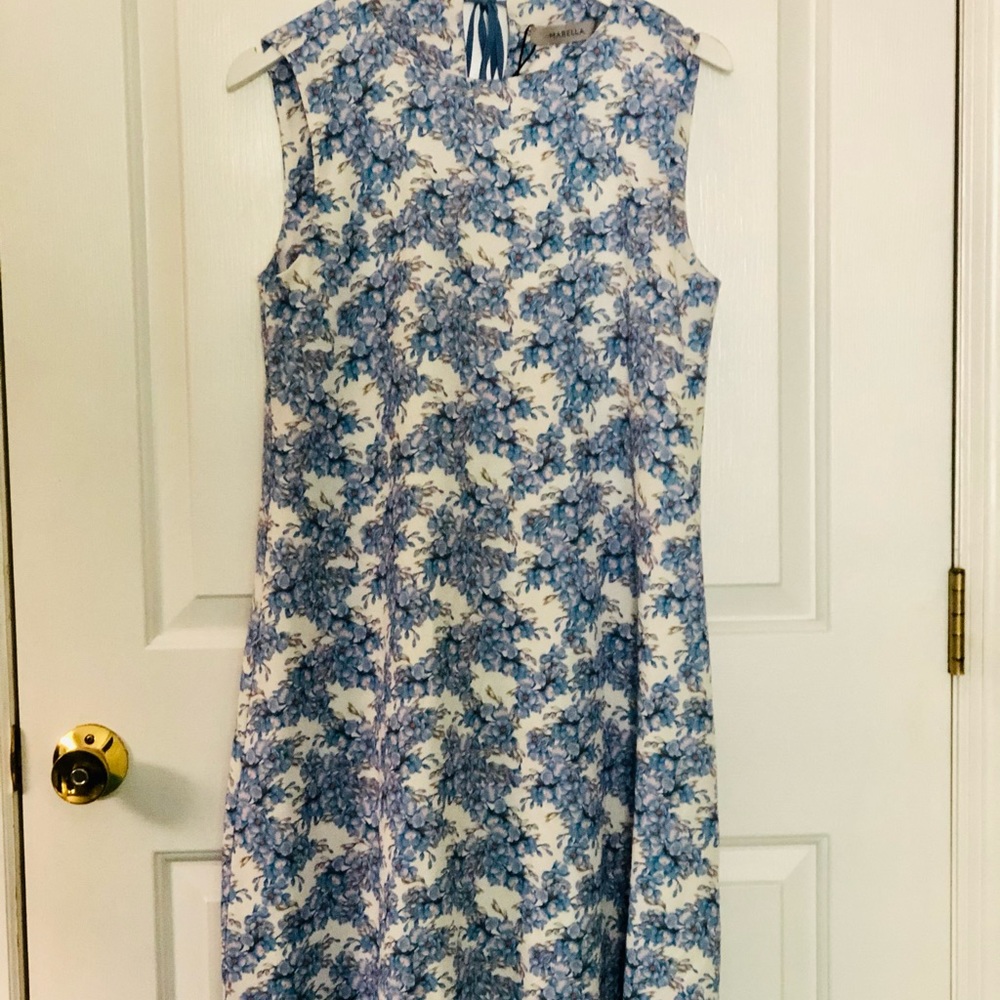 ***SOLD*** MARELLA Blue Floral 'Ario' Dress - Picture 5 of 11